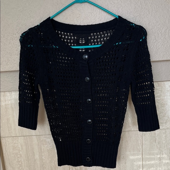 Women's Black Knit Sweater - Picture 1 of 2